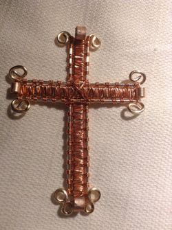 Cristo tejido a mano