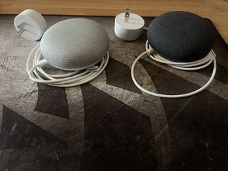 2 Google Nest Mini speakers