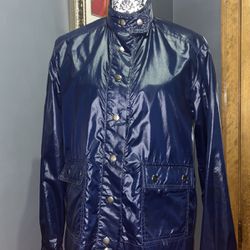 Vintage Navy Blue Rain Jacket By White Stag