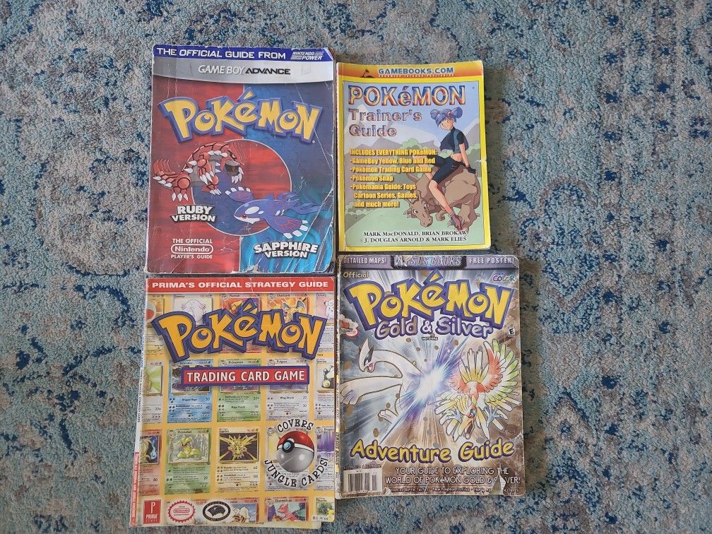 Vintage Pokemon Official Card Game Guides