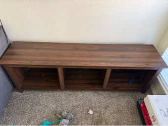 Wood TV stand for up to 80 inch TV