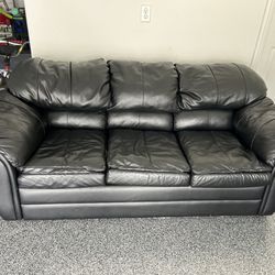 Leather Sofa and Love Seat Set