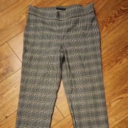 Women's Grey Plaid Pants Size 10P