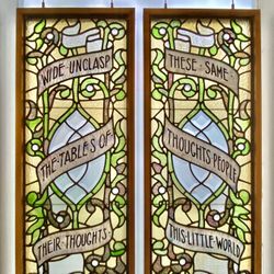 Winchester Mystery House Ballroom Stained Glass Windows, Professionally Reproduced 