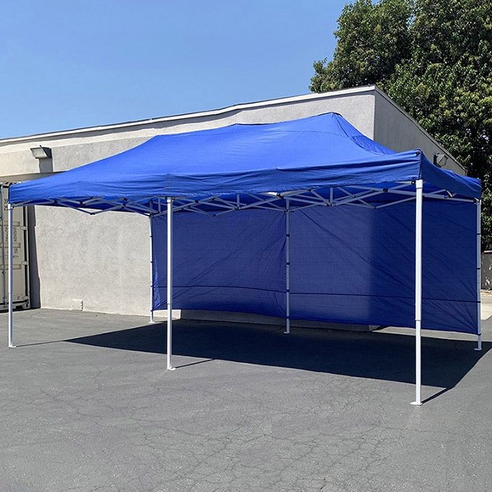 (Brand New) $220 Heavy-Duty EZ Popup Canopy 10x20’ with (2 Sidewalls) Outdoor Gazebo, Carry Bag