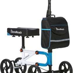 🛴 BlessReach Knee Scooter – Blue