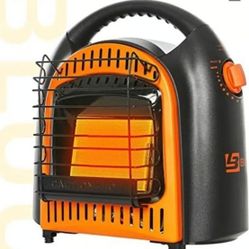 BLUU Propane Heater for Outdoor and Indoor Use 10,000 BTU with Thermostat, Portable Gas Heaters Great for Camping, Patio, Tent & Garage, Tip-Over 