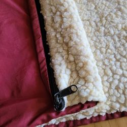 Dog Warmer Blanket With Zipper ( 26" X  36" ).