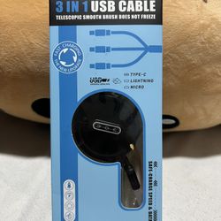 3  in 1  fast charging. Cable for. iPhone and galaxy  