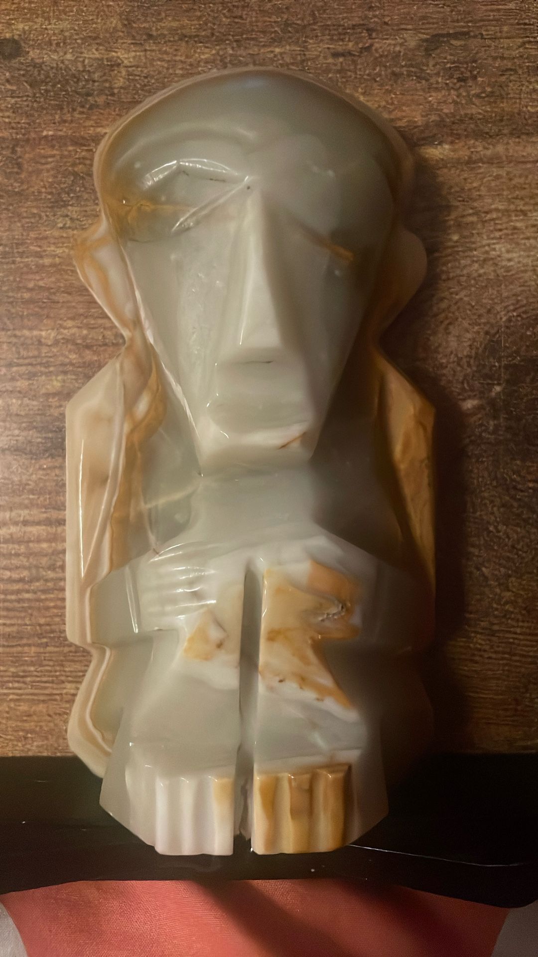 Vintage Peruvian Onyx Or Granite Statue