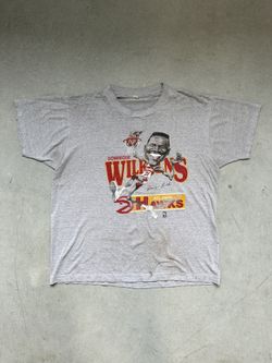 Vintage Salem Sportswear Dominique Wilkins Atlanta Hawks Bobble Head T Shirt 80s