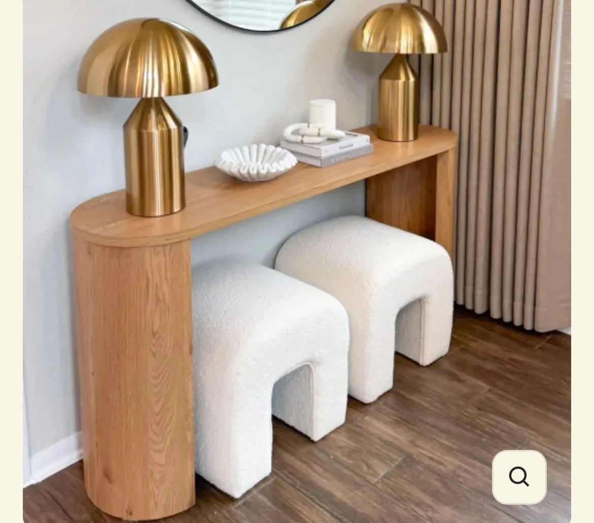 😀 Dwen 46 inch Modern 2-Style Oval Console Table 46x29.5x15