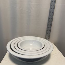 White Ceramic Nesting Bowls