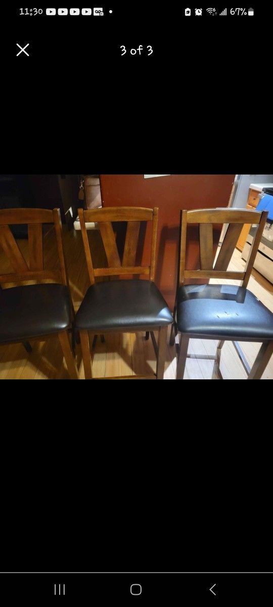 3 High Chairs 