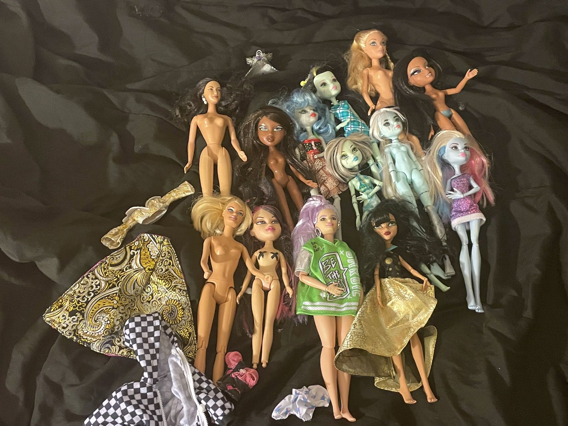 barbie bratz myscene monster high doll lot
