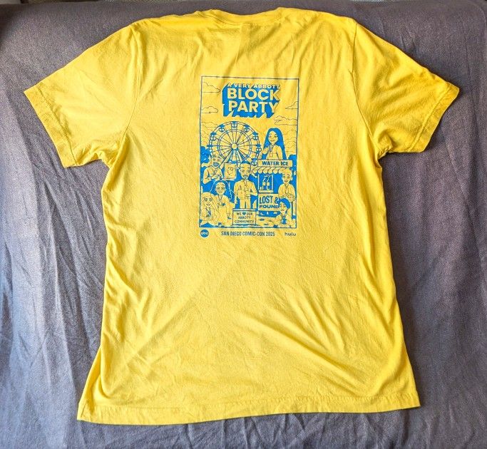 Abbott Elementary Block Party SDCC '25 Staff T-shirt - L