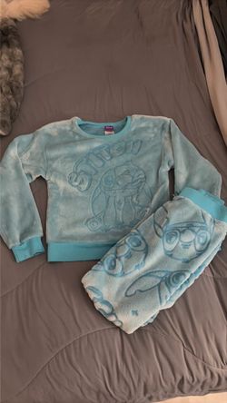 Girls Stitch Fleece Pajama Set