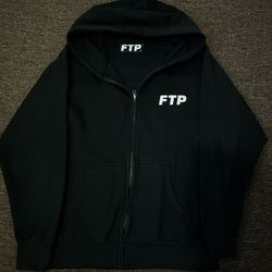 FTP Black Zip Up Hoodie