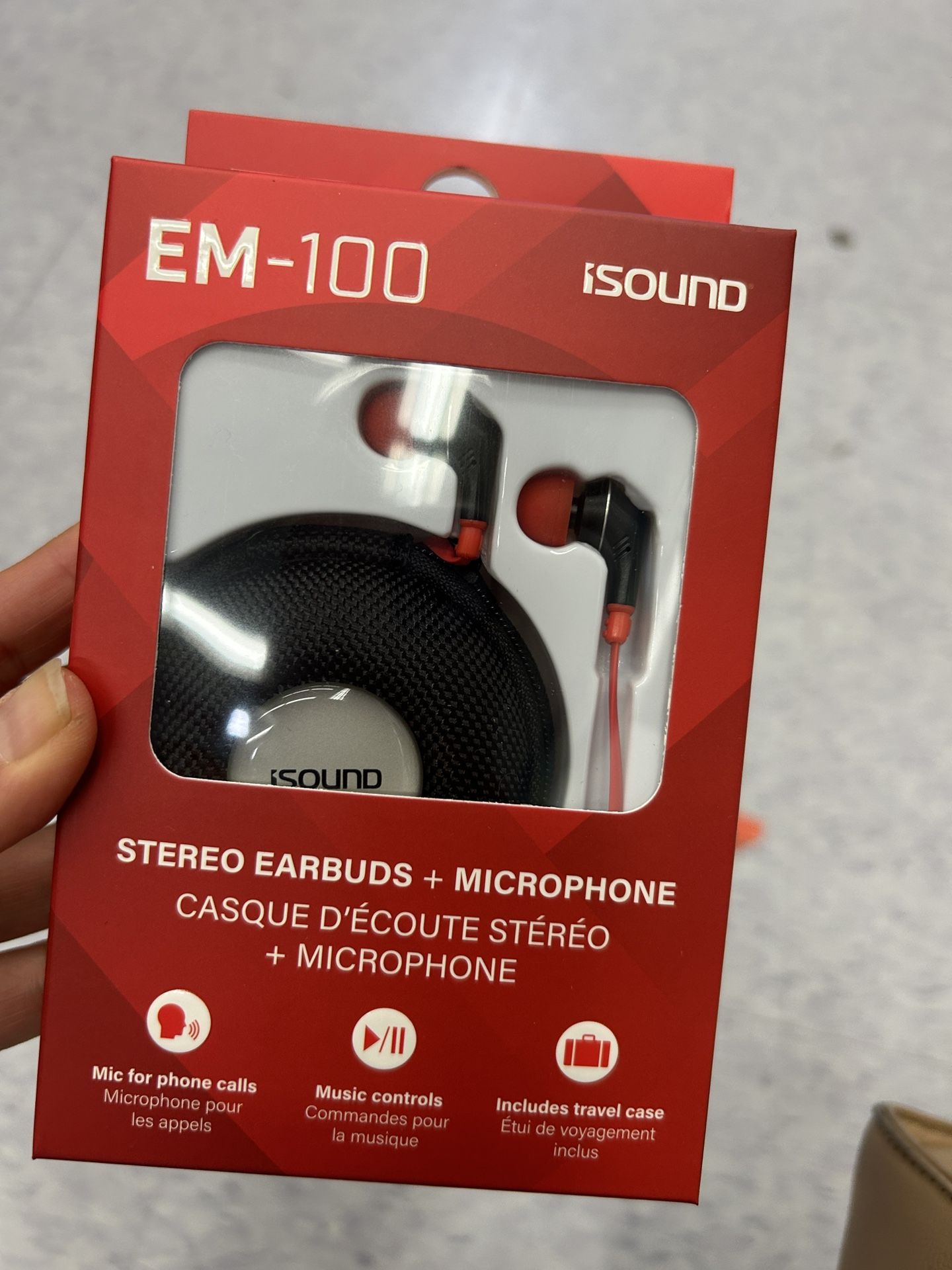 NWT EM-100 Stereo Earbuds with Microphone