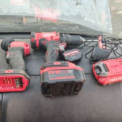 Craftsman 20 V Drill 1 -2AH Battery 1-5AH Battery