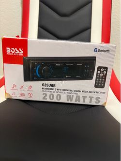 Boss Audio Systems 625UAB Bluetooth, MP3-Compatible Digital Media AM/FM Receiver Featuring Detachable Front Panel