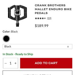 Clipless Pedals Crank Brothers
