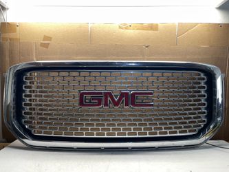 OEM Genuine 2015-2020 GMC Yukon Denali Upper Grille Assembly Black w/ Chrome