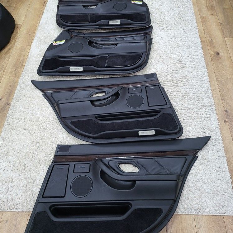 E38 Door Panels. Set Of 4. Black In Color Bmw