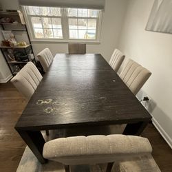 Ashley Furniture Industries Dining Room Table Set