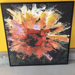 Vibrant Abstract Flower Painting - Bold and Beautiful