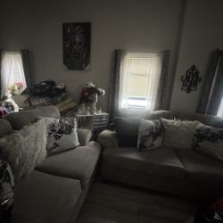 Sofa Couch & Love Seat 