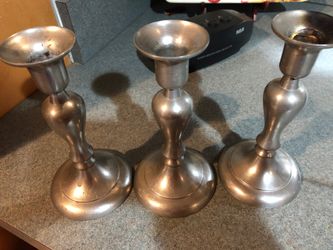 Real Pewter candle sticks, located in East Haven