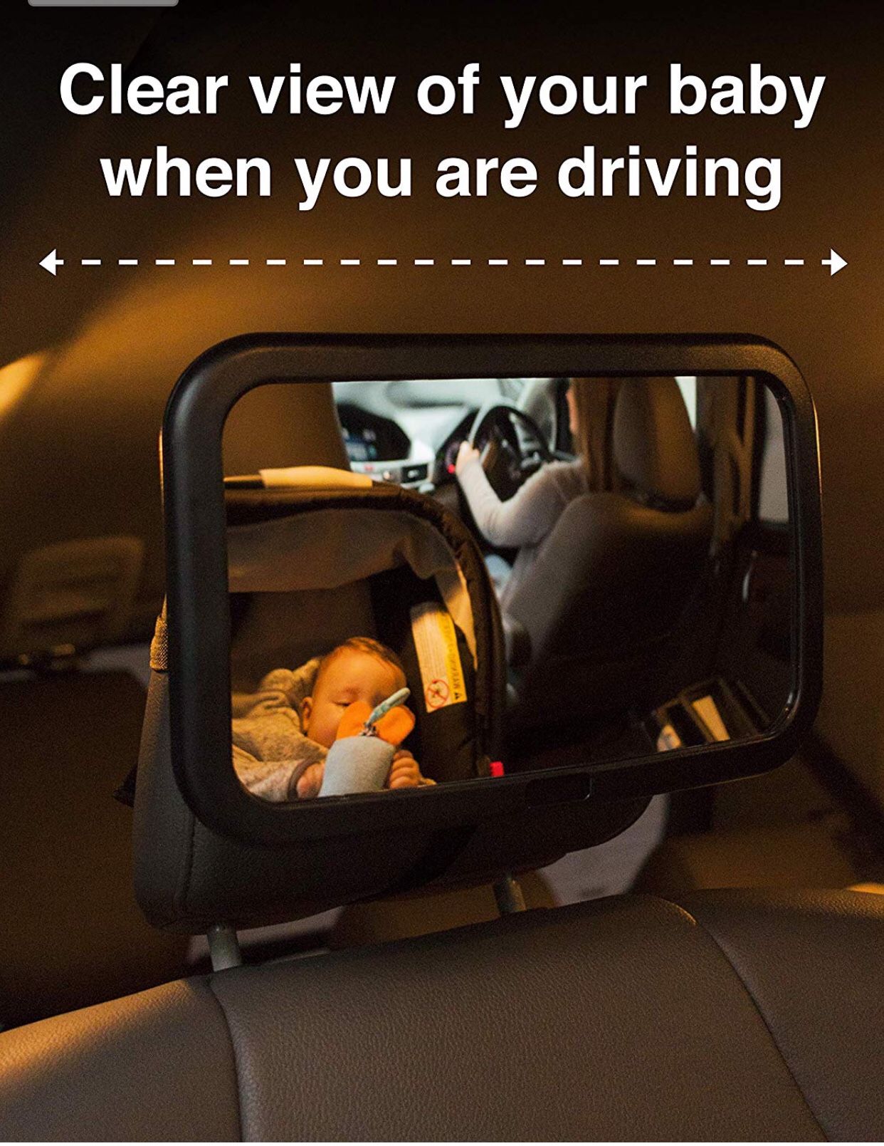 Toddly Baby Backseat Mirror for Car NIB