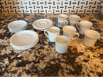 Espresso cups and saucers