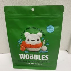 The Woobles LOLA THE POLAR BEAR Learn to Crochet Kit  Christmas Holiday New