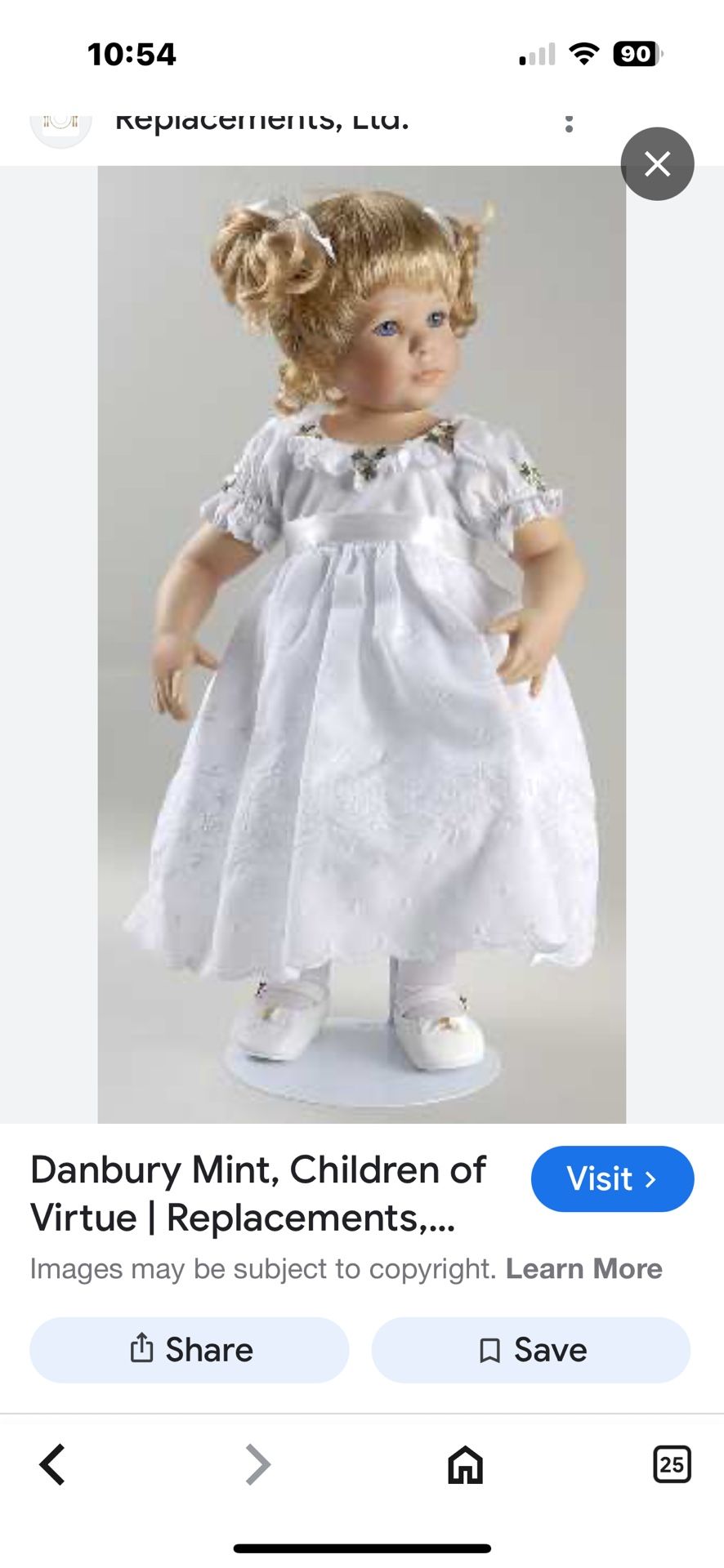 Vintage Porcelain Dolls( Danbury Mint And Paradise Galleries)