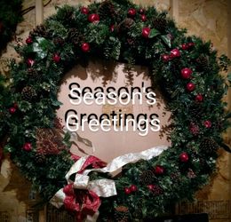 gigantic elegant Christmas wreath! 