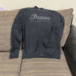 Lucky Brand, Indian Motorcycle Sweater Extra Large.
