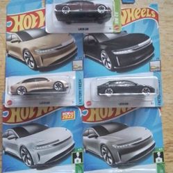 HOT WHEELS LUCID SET X5 $30