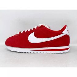Nike Women's Cortez Vintage NA Shoes Sneakers - Red Suede White - Size 9
