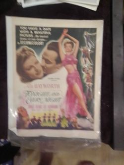 Rita Hayworth Tonight and Every Night Vintage Movie Poster