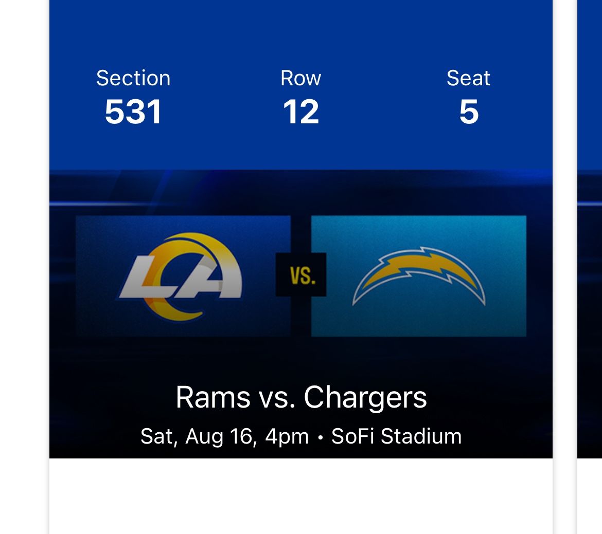 Rams Vs Chargers