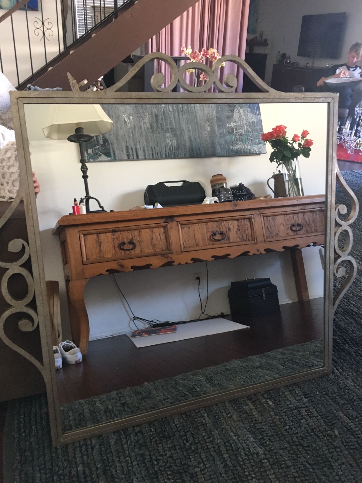 Rustic mirror