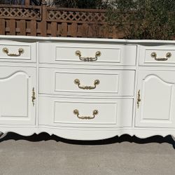 Large 62.5” REFINISHED Vintage French Provincial dresser $599 CAN DELIVER!