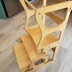 Kids Kitchen Step Stool & Table