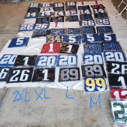 NFL JERSEYS LIONS 49ERS RAMS EAGLES 