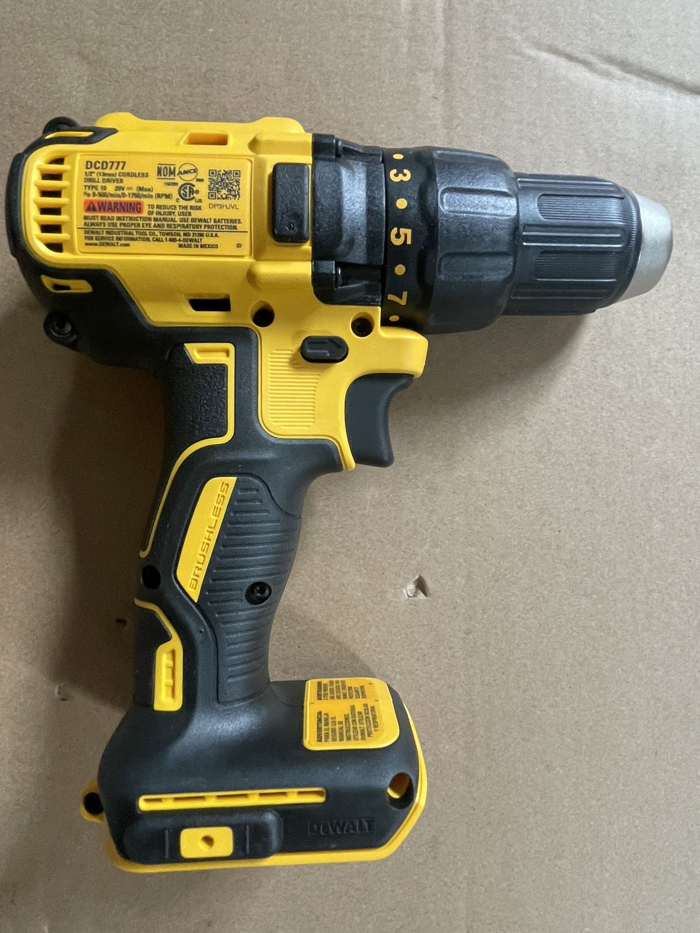 DEWALT 20V MAX* Cordless Drill, 1/2 Inch (Tool Only)