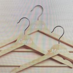 Personalized Wedding Hangers for bridal party