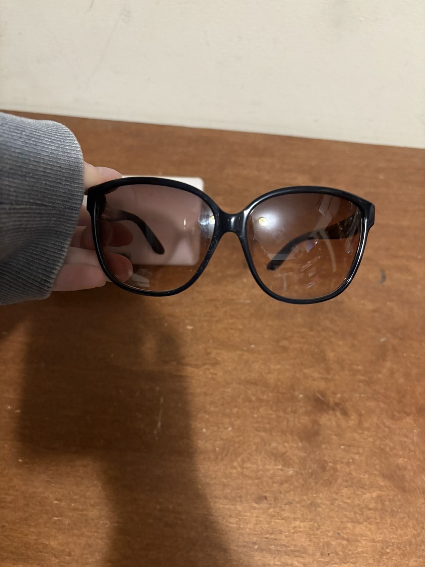 The Jimmy Choo Black cheetah print frames with brown lenses 