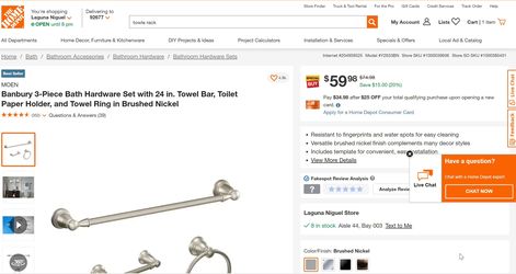 Banbury 3-Piece Bath Hardware Set